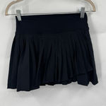 Aerie Offline By Tiebreaker Pleated Mini Skort Women Medium Black Athleisure Photo 0