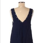 ASTR Anthropologie Silk Dress Knee Length Blue Sleeveless. Size medium. Photo 1