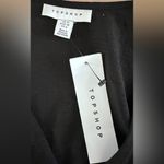 Topshop  Black Mini Dress with Tortoise Ring size 6 NWT Photo 4