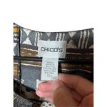 Chico's Chico’s Women’s Brown Printed Silk Blend Open Jacket Kimono Sleeve Casual Size L Photo 3