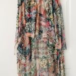 Anthropologie Hi-Low Floral Tulle Maxi Skirt, Size 8 Photo 1