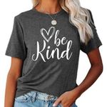"BE KIND" GRAPHIC HEATHER GRAY T Photo 0