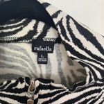 Rafaella  Black and White Zebra Print Jacket Photo 2