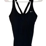 Nike women's size 8 black racerback v-back tankini swimsuit top swimwear Photo 5