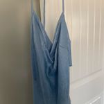 Hello Molly  Drinks On Me Midi Dress Satin Blue Photo 1