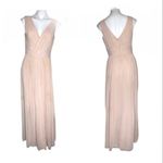 DESSY COLLECTION Vivian Diamond Gown Luxe Chiffon V Neck Size 10 Photo 7