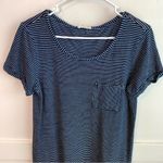 Jane & Delancey Navy & White Striped T Photo 6