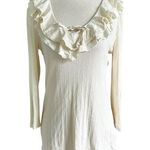 Lauren by Ralph Lauren Cream Blouse Women Basic top Size Medium | 6 Photo 0