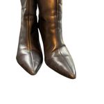 Bota Salto Alto Women's Black Leather Pointed Toe Ankle Boots 3" Heel Size 8.5 Photo 13