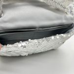 Nicole Miller Purse Womens Silver Flip Sequin Crossbody Bag Chain Strap NEW Photo 7