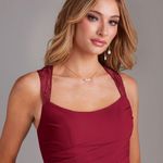 Azazie  A-Line Burgundy Bridesmaid Dress Photo 2