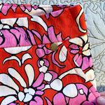 Trina Turk ♨️ Moss 2 Ankle Pants – Vibrant Red Multicolor Size 8 Photo 5