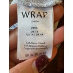 Wrap London Shirt Women 14 Blue Hemp And Organic Cotton Short Sleeve Jersey Tee Photo 7