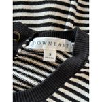 Downeast  Black White Striped Long Sleeve Shirt Size Small Photo 2