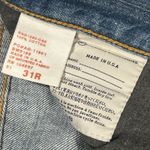 AG Adriano Goldschmied AG Jeans Womens 31 Adriano Goldschmied Ex-Boyfriend Crop Denim Blue USA 35x26 Photo 4