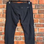 Nike womens dri-fit capri drawstring running leggings black M Photo 1