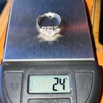 Genuine Moissanite Sterling Silver Ring Size 5 Photo 9