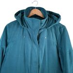 Forecaster of Boston Vintage Puffer Coat Jacket Removable Hood Full Zip Teal, S Green Photo 1
