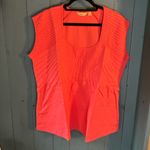 Motto Bright Coral Women’s Size 1X Sleeve Top Orange Photo 0