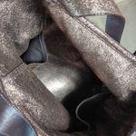 Cole Haan Leather Bucket Purse Reversible Brown Gold Two Handles Shoulder Bag Photo 8