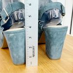 Seychelles  by Anthropologie Sightseeing Suede‎ Slingback Peep Toe Heels Teal 9 Photo 9