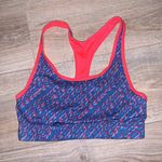 Champion Pink Blue Splatter Pattern Reversible Active Activewear Sports bra Photo 0