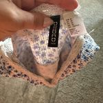 H&M  White and Blue Lace Trim Top Photo 2