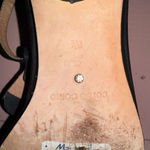 Corso Como  Ruffle T Strap Thong Sandal Black Leather Photo 5