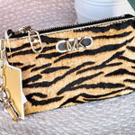 Michael Kors Parker Marigold real haircalf key card holder 5.5”x3.5” NWT Photo 0