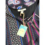 Ella Moon Dress Big Bell Sleeves Multicolor Paisley Size XL Boho Goth Artsy NWT Black Photo 9