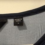 Colleen Lopez Blue Tunic Poncho with Orange and Purple Accents Size Large Photo 2