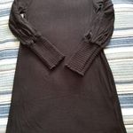 One One Six Women’s Black Lightweight Knit Dress Smocked Neckline & Cuffs Size M Size M Photo 1