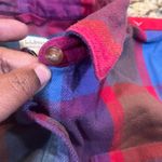 LL Bean Womens Small Regular Plaid Flannel Button Up Shirt Soft Cozy Classic Red Photo 2