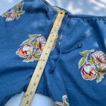 Hearts of Palm size 10 linen blend top and wide leg capris. Blue Photo 7