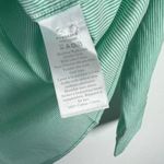 Everlane NWT  The Silky Cotton Relaxed Shirt Striped Green Size 2 NEW Photo 4