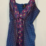 Blue and Purple Sleeveless Maxi Sundress Size M Photo 0