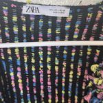 ZARA  Black Multicolor Knit Jacket Size Large Photo 2