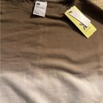 All In Motion  Ombré Brown, Tan, White, Neon Mint Crewneck Pullover, New w/ Tag Photo 8