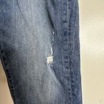ZARA Jeans Size 8 Womens Skinny Mid Rise Dark Wash Blue Denim. Distressed. Photo 9