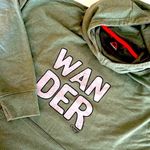 Gerry Wander Graphic Hoodie Sweatshirt Women's XL Blue Spruce Green Photo 1