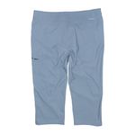 Eddie Bauer  Rainier Tech Capri Pants Sz 14 Blue Gray Hiking Outdoor UPF Stretch Photo 3