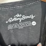 The Rolling Stones Graphic T-Shirt Women Size L Black Cropped Cotton Concert Top Photo 3