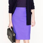 J.Crew 🆕 NWT No. 2 Pencil Skirt Number 2 Split Zip Closure Purple Violet 14 Photo 0