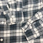 Tuckernuck  Saranac Puff Sleeve Cropped Plaid Flannel Cream Black Cotton Photo 7
