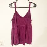 Torrid  Plus Size 1X Purple Super Soft Berry Lace Babydoll Cami Photo 4
