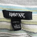 Krazy Kat Vintage Top Womens Large Y2K Cotton Boho Grunge Metallic Fairy Boho Photo 1