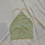 ZARA NWOT Green spaghetti strap halter crop top tank top Photo 1