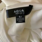 AQUA White Strapless Cut Out Back Evening Gown Size 10 Long Formal Dress by Photo 8