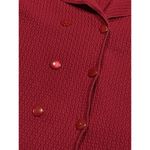 Talbots Vintage  Shirt Jacket Tunic Women's Size L Red Stretch Preppy D-50‎ Photo 2