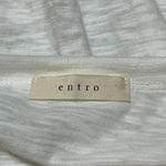 Entro Women's Color Block Sleeve T-Shirt Burnout White, Pink, Blue Size M Medium Photo 3